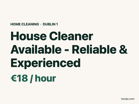 House Cleaner Available - Reliable & Experienced